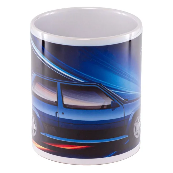 1/18 VOITURE RENAULT SUPER 5 GT TURBO MK2 BLEU LUMIERE 1990 ET MUG