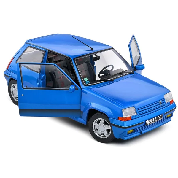 1/18 VOITURE RENAULT SUPER 5 GT TURBO MK2 BLEU LUMIERE 1990 ET MUG