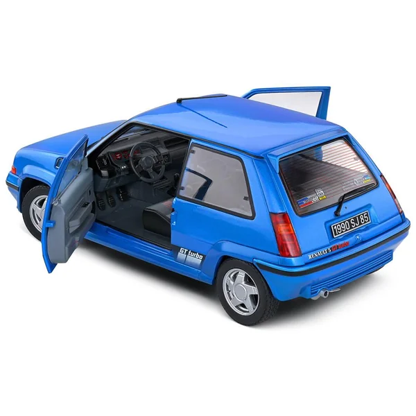 1/18 VOITURE RENAULT SUPER 5 GT TURBO MK2 BLEU LUMIERE 1990 ET MUG