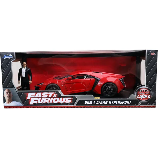 1/18 VOITURE - W MOTORS LYKAN HYPERSPORT W -DOM'S FIGURE RED FF 2012