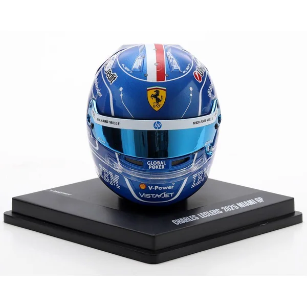 1/5 CASQUE F1 CHARLES LECLERC - SCUDERIA FERRARI HP - GP MIAMI 2025