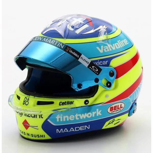 1/5 CASQUE F1 FERNANDO ALONSO - ASTON MARTIN ARAMCO FORMULE 1 TEAM 2025
