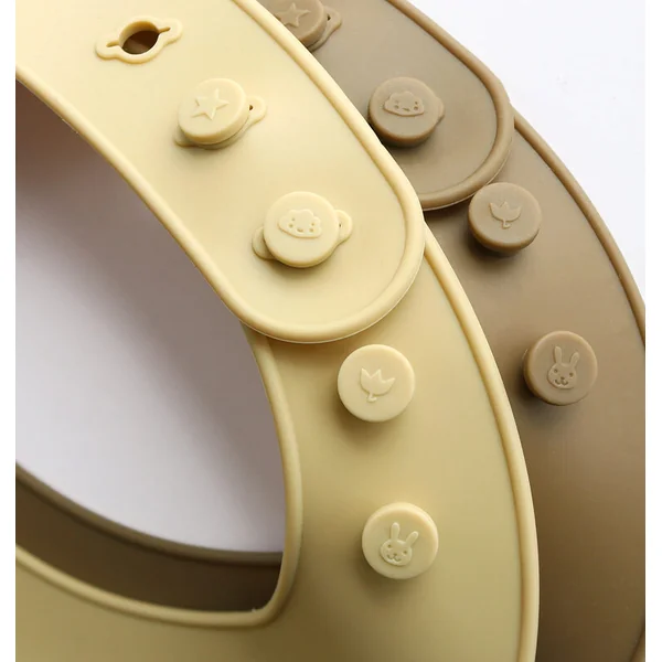 A Little Lovely Company - ensemble de deux bavoirs en silicone - dinosaures