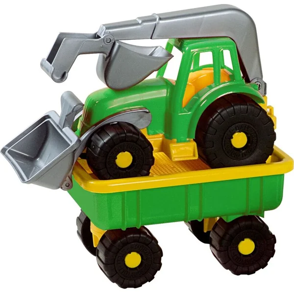 Androni Chargeur de tracteur avec remorque Power Worker - longueur 58 cm, vert