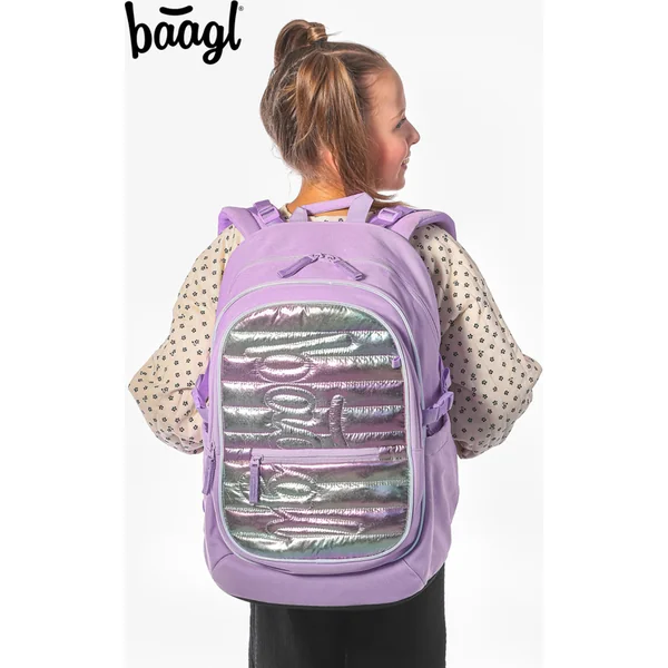 BAAGL ENSEMBLE 3 Core Lavender : sac à dos, trousse, pochette