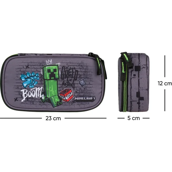 BAAGL ENSEMBLE 3 Skate Minecraft TNT: Sac à dos, Trousse, Sac