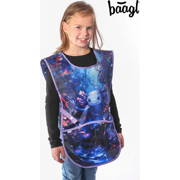 BAAGL ENSEMBLE 5 Ergo Axolotl : cartable, trousse, poche, tablier, portefeuille