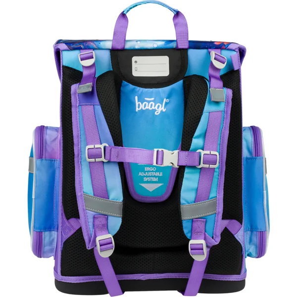 BAAGL ENSEMBLE 5 Ergo Axolotl : cartable, trousse, poche, tablier, portefeuille