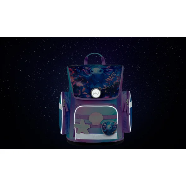 BAAGL ENSEMBLE 5 Ergo Axolotl : cartable, trousse, poche, tablier, portefeuille