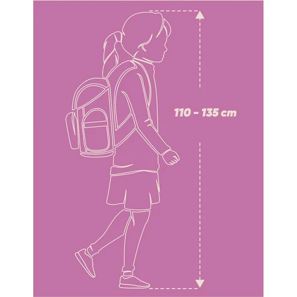 BAAGL ENSEMBLE 5 Ergo Axolotl : cartable, trousse, poche, tablier, portefeuille