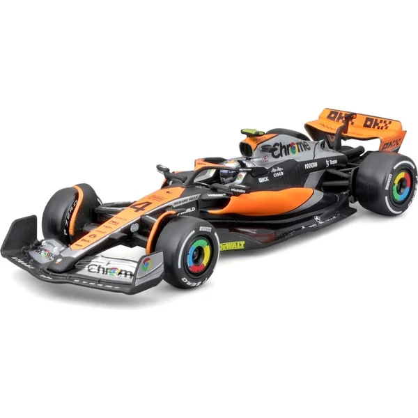 Bburago 1:24 RACE Formule F1 - McLaren F1 Team MCL38(2024) #81 (Oscar Piastr) -avec pilote