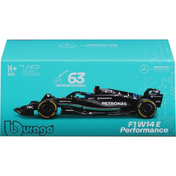 Bburago 1:43 RACE Formula F1 - Mercedes-AMG F1 W15 Performance (2024) #63 (George Russel)