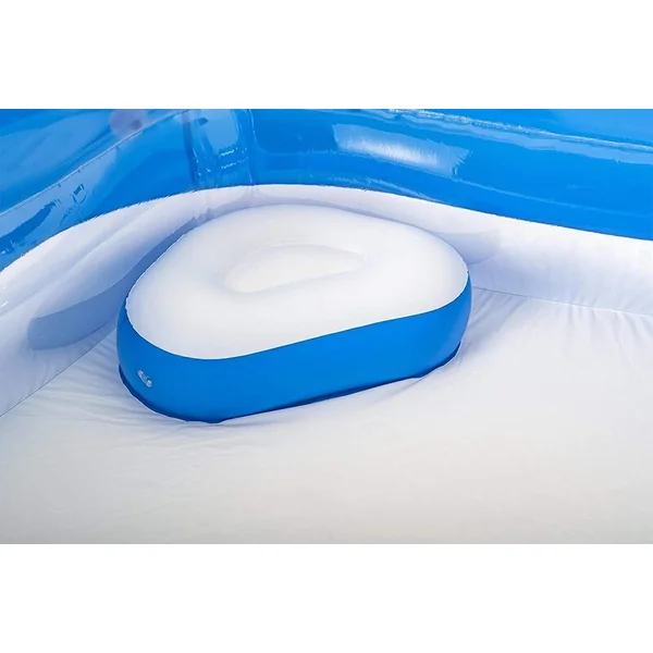 Bestway 54153 Piscine gonflable pour enfants avec accoudoirs et sièges 213cm x 207cm x 69 cm