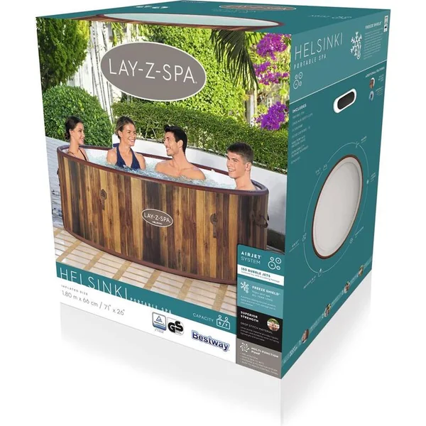 Bestway 60025 Spa gonflable Lay-Z-Spa 180 x 66 cm Helsinki AirJet