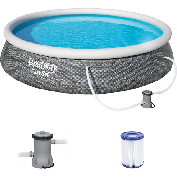 Bestway Piscine Fast Set 396 x 84 cm avec filtration