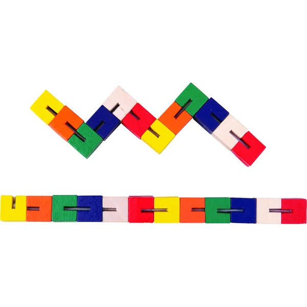 Bigjigs Toys Puzzle en bois serpent coloré 1 pc