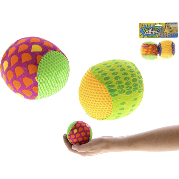 Bombe à eau 7cm éclaboussant de l'eau 2couleurs 2pcs