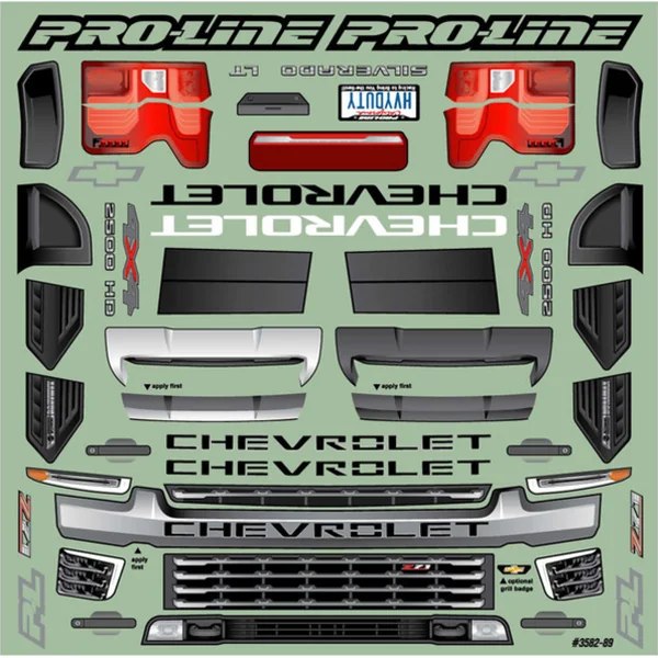 Carrosserie Pro-Line 1:8 Chevrolet Silverado 2500 2021 HD (Arrma Kraton 6S)