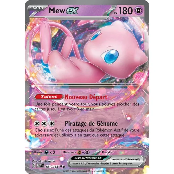Carte Pokémon Mew ex 151/165 – Pokémon 151