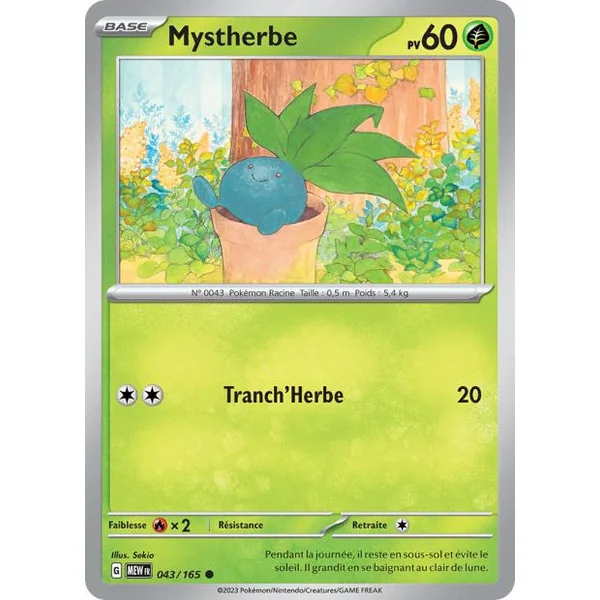 Carte Pokémon Mystherbe 043/165 – Pokémon 151