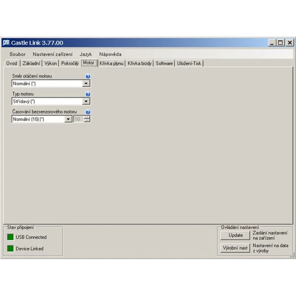 Castle motor 1410 3800tr/V avec capteur 5mm, rég. Sidewinder 4