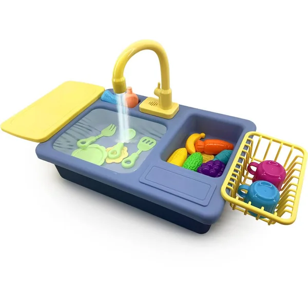 CLEMENT CLEMENTINE - KIT VAISSELLE ET SON EVIER BLEU 45 CM X 27 CM