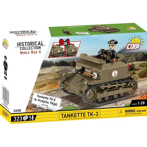 Cobi II WW Tankette TK-3 / le. PzKpfw TK(p), 1:28, 318 k, 1 f