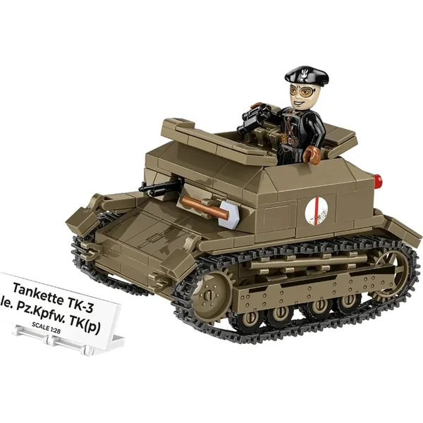 Cobi II WW Tankette TK-3 / le. PzKpfw TK(p), 1:28, 318 k, 1 f