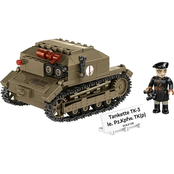 Cobi II WW Tankette TK-3 / le. PzKpfw TK(p), 1:28, 318 k, 1 f