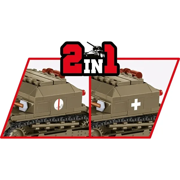 Cobi II WW Tankette TK-3 / le. PzKpfw TK(p), 1:28, 318 k, 1 f