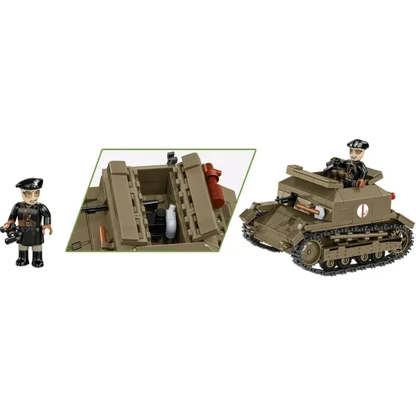 Cobi II WW Tankette TK-3 / le. PzKpfw TK(p), 1:28, 318 k, 1 f