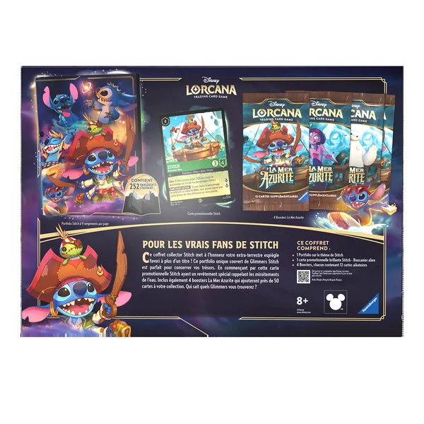 COFFRET CADEAU STITCH COLLECTOR – DISNEY LORCANA LA MER AZURITE