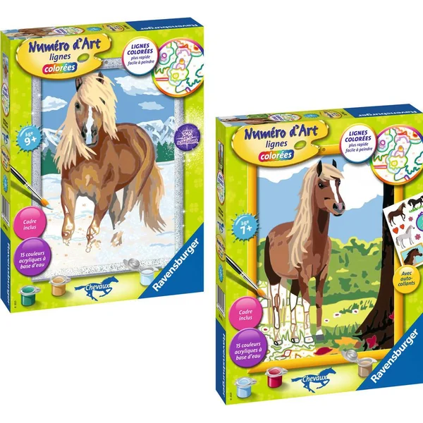 COLLECTION - N° D'ART MOYEN FORMAT LIGNES COLOREES