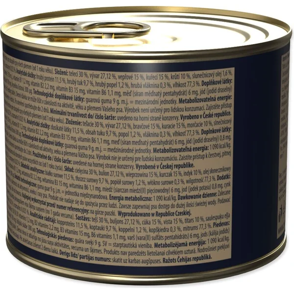 Conserve Ontario Adult pâté de veau avec saveur de curcuma 200g