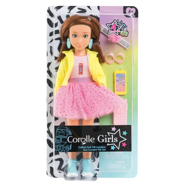 COROLLE GIRLS - POUPEE MANNEQUIN - COFFRET ZOE FASHION WEEK LONDRES - 28 CM