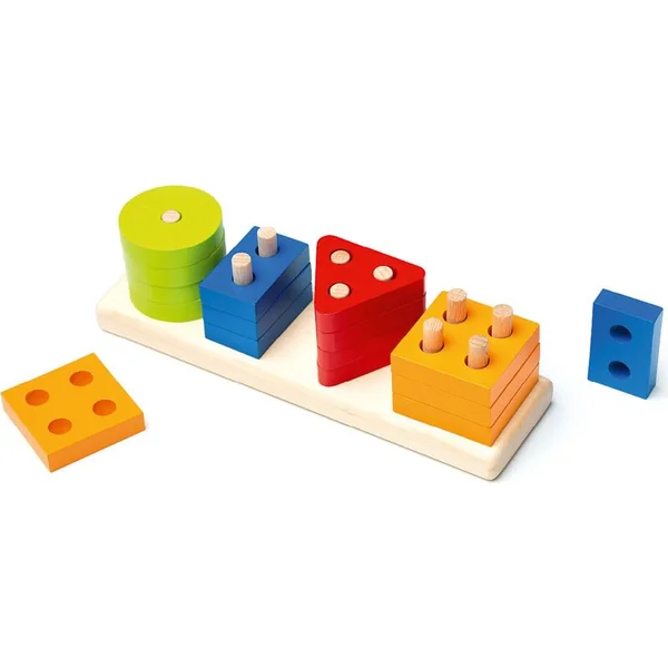 Cubika 15337 Nous trions les formes V - puzzle en bois 17 pièces