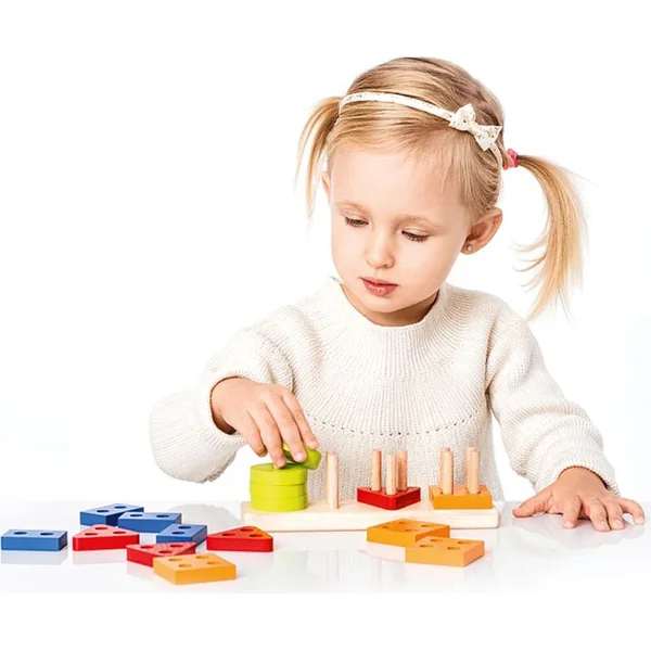 Cubika 15337 Nous trions les formes V - puzzle en bois 17 pièces