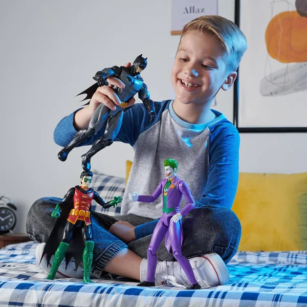 DC COMICS BATMAN - FIGURINES PACK BATMAN ROBIN LE JOKER 30 CM