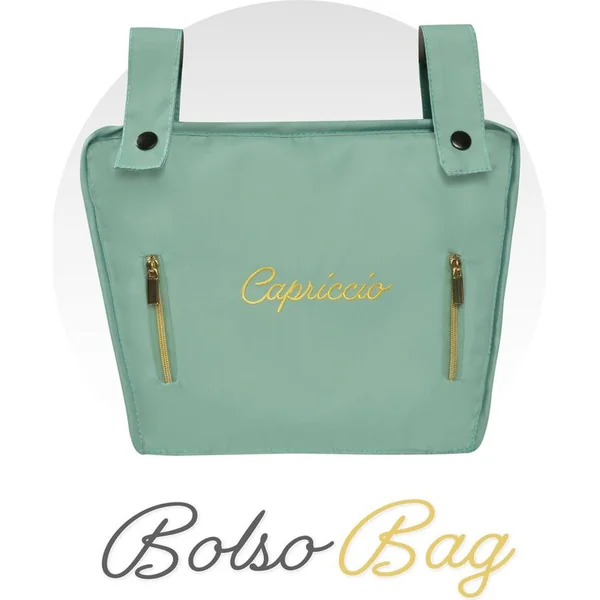 DeCuevas 81773 Poussette pliable pour poupées 3 en 1 avec sac Capriccio 2025 - 73 cm