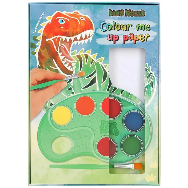 DINO WORLD PAPIER A COLORIER