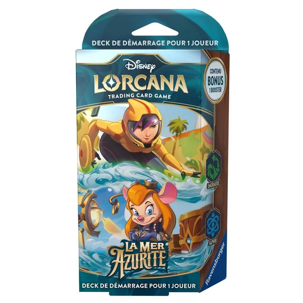 DISNEY LORCANA - DECK DE DEMARRAGE - GO GO TAMAGO ET GADGET - LA MER AZURITE
