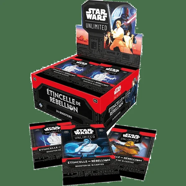 Display de 24 Boosters Star Wars Unlimited – Étincelle de Rébellion