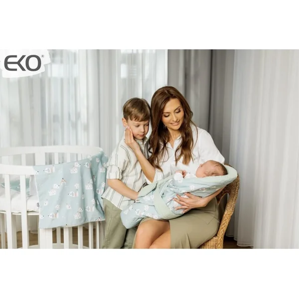 EKO Couverture en mousseline avec insert amovible en noix de coco Gardener Bear 75x75cm