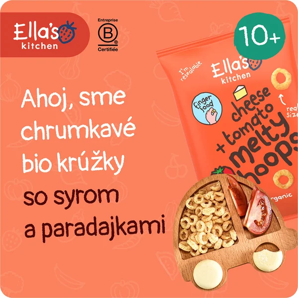 Ella's Kitchen BIO Anneaux croustillants au fromage et à la tomate (20 g)