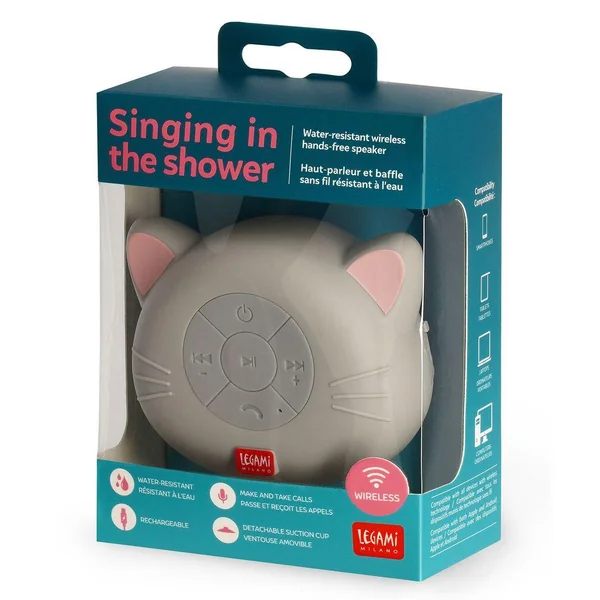 ENCEINTE DE DOUCHE RESISTANTE A L'EAU - CHANT SOUS LA DOUCHE - KITTY