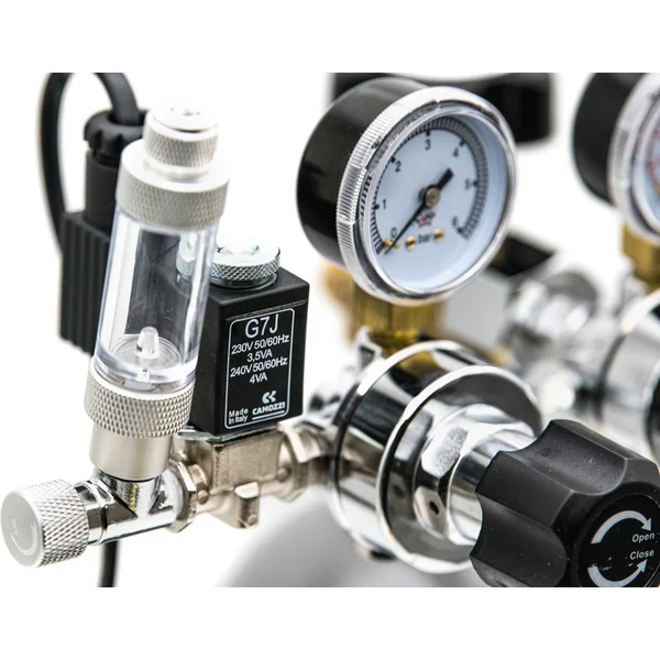 Ensemble complet à deux étages CO2 avec régulateur, arrêt nocturne, bouteille de 2,1l