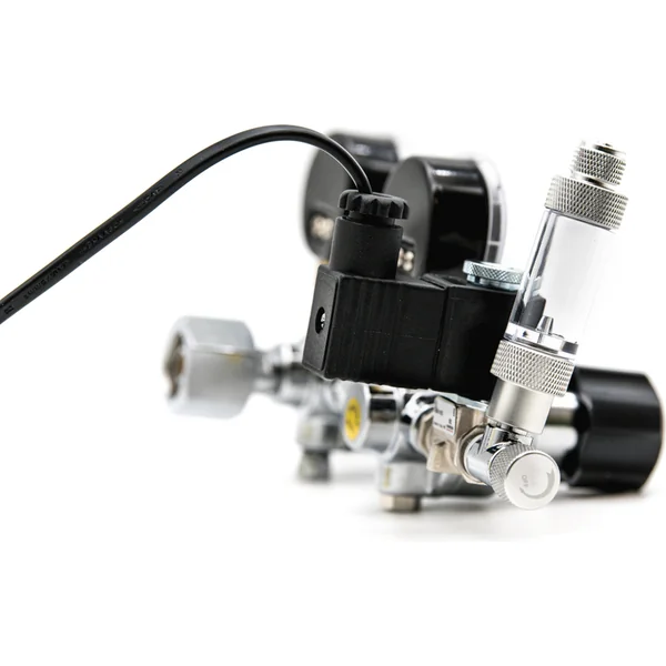 Ensemble complet à deux étages CO2 avec régulateur, arrêt nocturne, bouteille de 2,1l