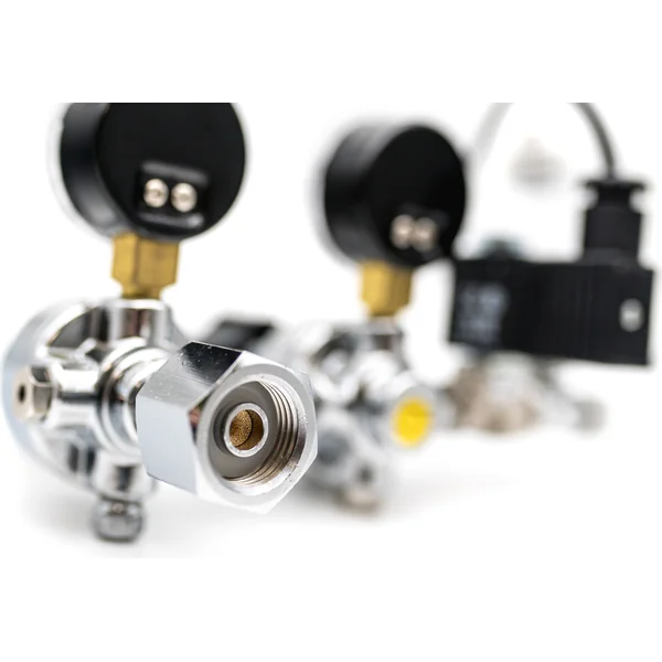 Ensemble complet à deux étages CO2 avec régulateur, arrêt nocturne, bouteille de 2,1l