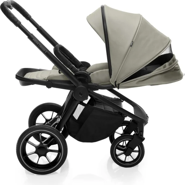Ensemble Poussette Sportive Move Cross 3 + nacelle XL 3 + adaptateurs, Boss Grey