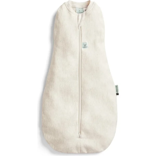 ERGOPOUCH Couverture emmaillotage et sac de couchage 2 en 1 Cocoon Oatmeal Marle 0-3 m, 3-6 kg, 1 to